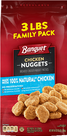 Original Chicken Nugget - Banquet Chicken Nuggets Drum And Thigh (500x500), Png Download