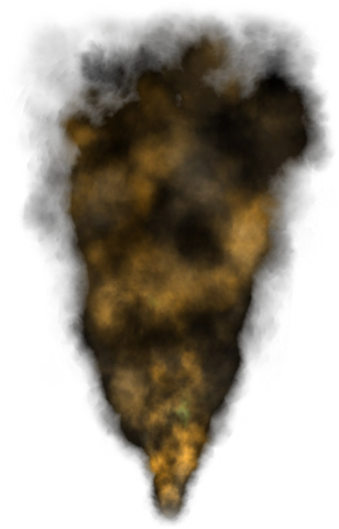 Banner Black And White Stock Clip Art Graphics Smokepng - Fire Smoke Clip Art (308x480), Png Download