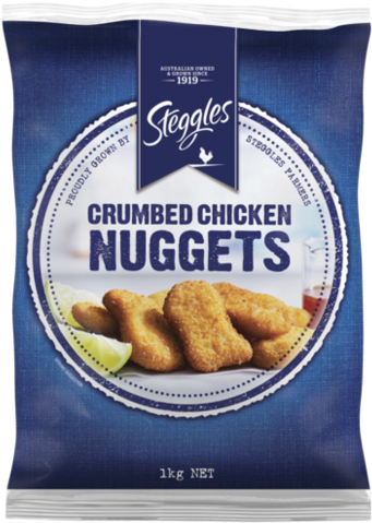 Crumbed Chicken Nuggets - Steggles Chicken Breast Tenders (500x500), Png Download