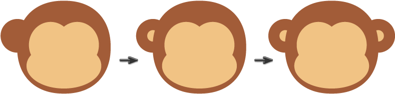 How To Create A Hanging Monkey Illustration In Adobe (850x311), Png Download