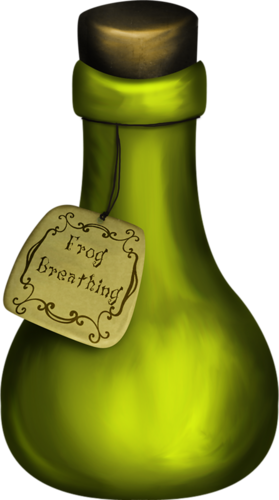 Glass Bottle Clip Art - Clip Art Potion Bottles (279x500), Png Download