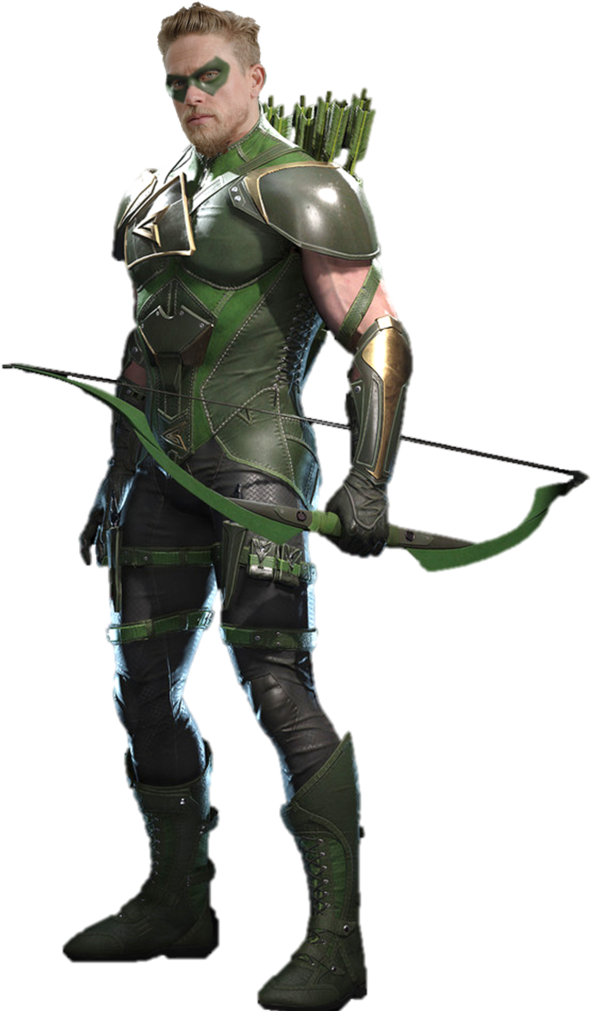 There Goes My Hero, Green Arrow, Injustice 2, Dark - Green Arrow Injustice 2 (600x1024), Png Download