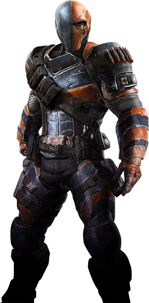 Deathstroke - Injustice Arkham Origins Deathstroke (487x990), Png Download