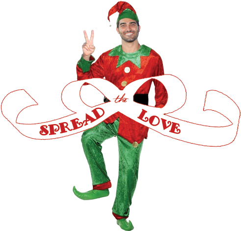 Keysmash Spread The Love A Holiday Exchange Header - Elf Costume (500x500), Png Download