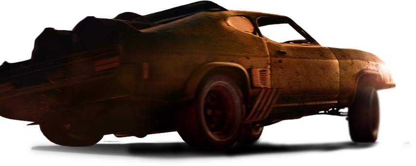Car - Mad Max Car Iphone (855x342), Png Download