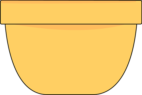 Cereal Clipart Mixing Bowl - Yellow Bowl Clipart (500x335), Png Download