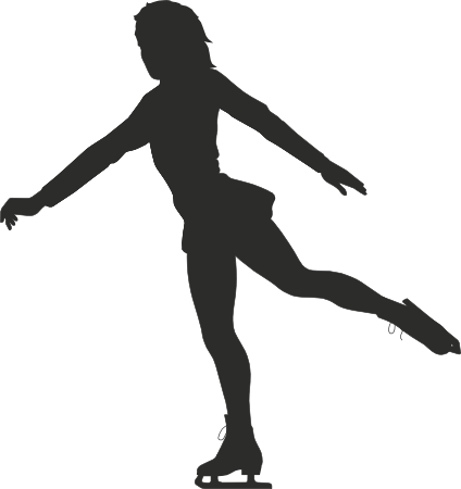 Bryant Park, West 40th Street, New York - Figure Skating (424x450), Png Download