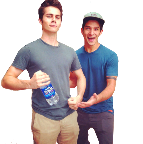 #tyler Posey #dylanobrien - Dylan O Brien And Scott Mccall (500x493), Png Download