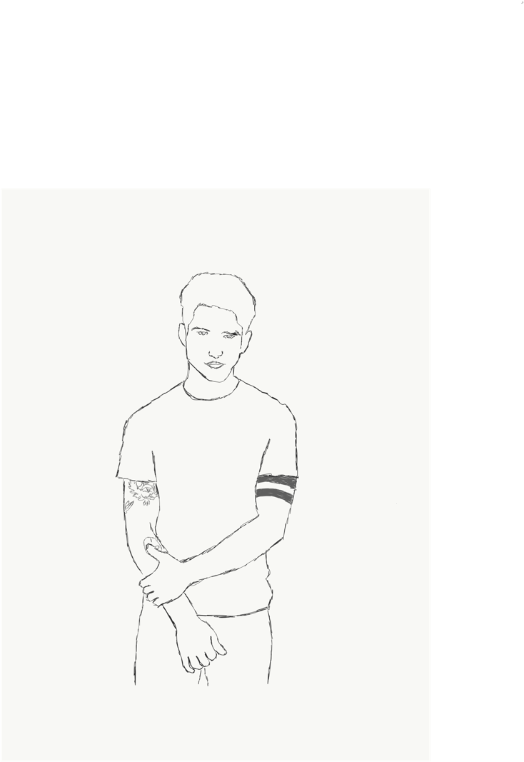 My Sketches My Art Tyler Posey Rosendesalberto - Gentleman (960x1280), Png Download