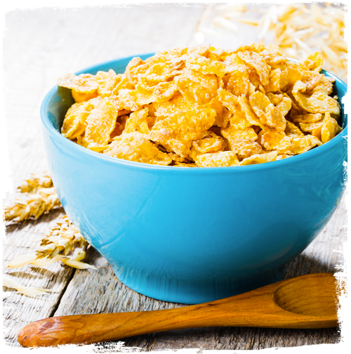 Traditional Cereals For Breakfast - Corn Flakes (516x516), Png Download