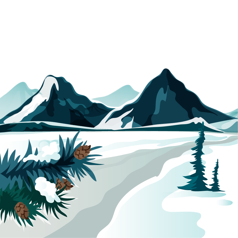 Alps Landscape Stock Illustration Illustration - Cartoon Background Hand Drawing (970x970), Png Download