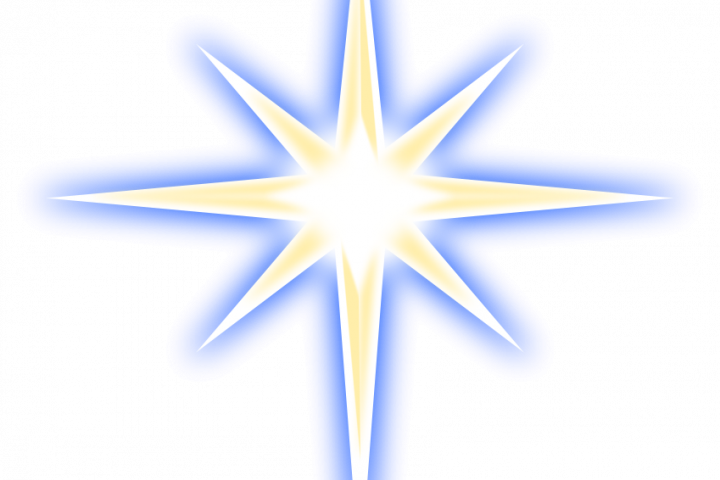 Religious Christmas Star Banner Free Library (720x480), Png Download