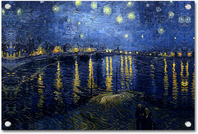 Starry Night Art (800x600), Png Download