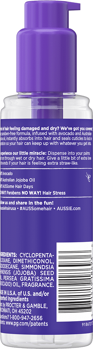 Aussie Miracle Moist Intense Hydration Oil (1200x1200), Png Download