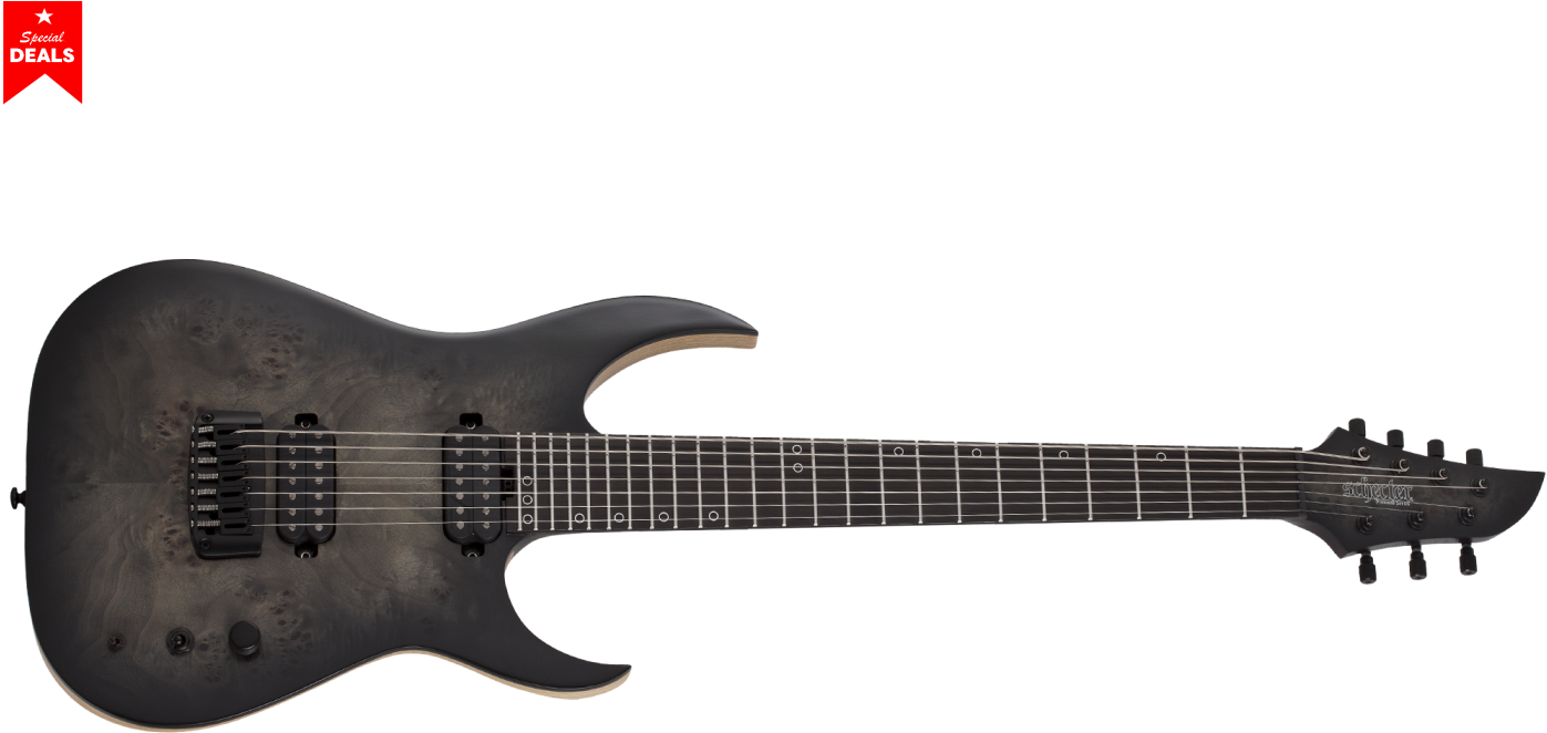 Schecter Electric Guitar Keith Merrow Km 7 Strings (1400x900), Png Download