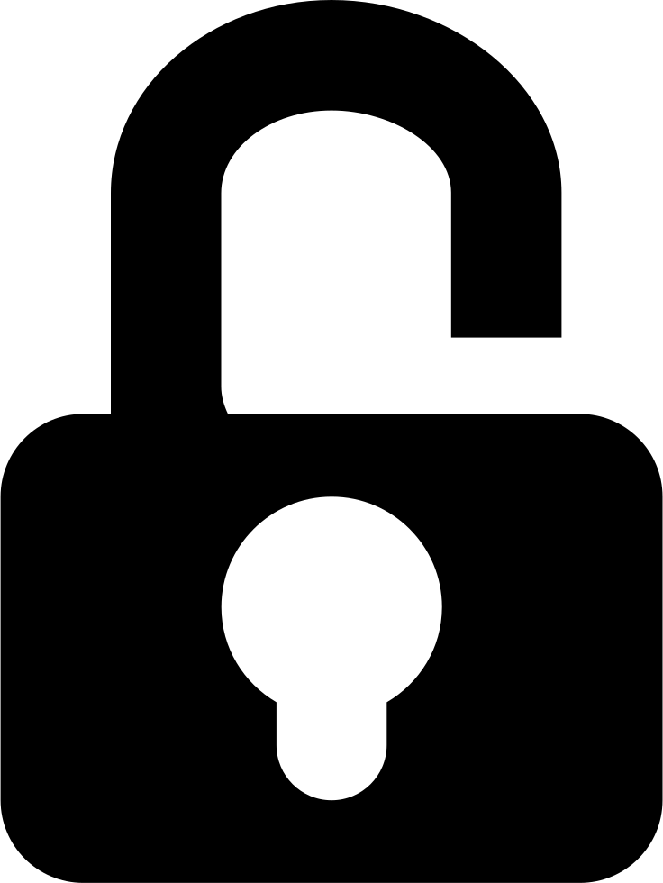 Open Lock Png (736x980), Png Download