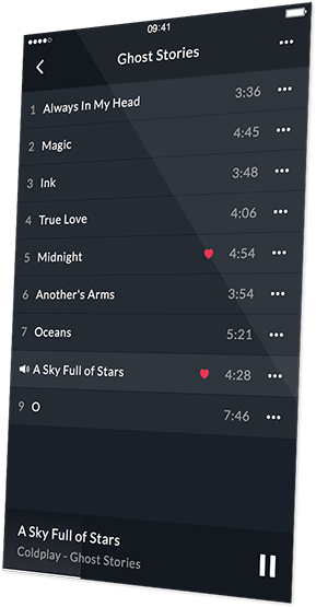 Music Player Ui Kit (800x600), Png Download