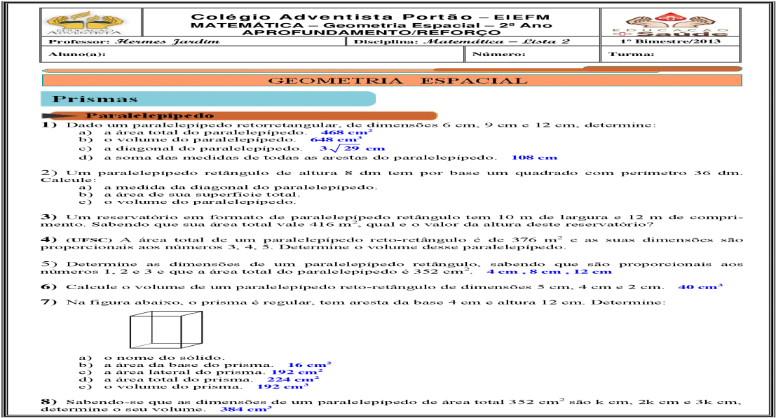 Colgio Adventista Porto Eiefm Matemtica Blog (1200x630), Png Download