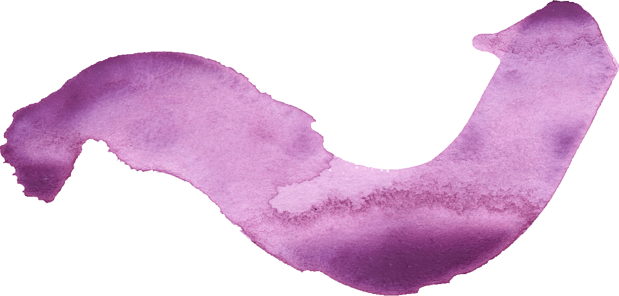Purple Watercolor Splash Png (1246x596), Png Download