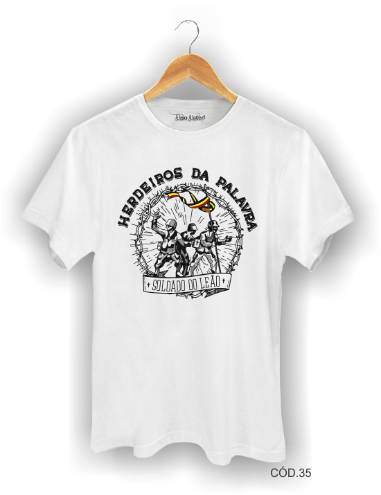 Camiseta Soldado Do Leão Herdeiros Da Palavra (561x734), Png Download