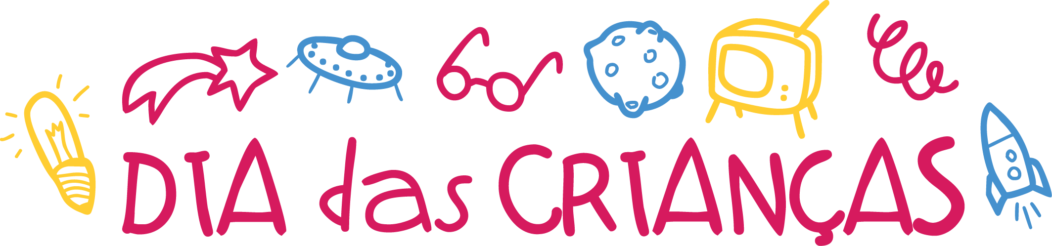 Feliz Dia Das Crianças Em Png (2127x498), Png Download