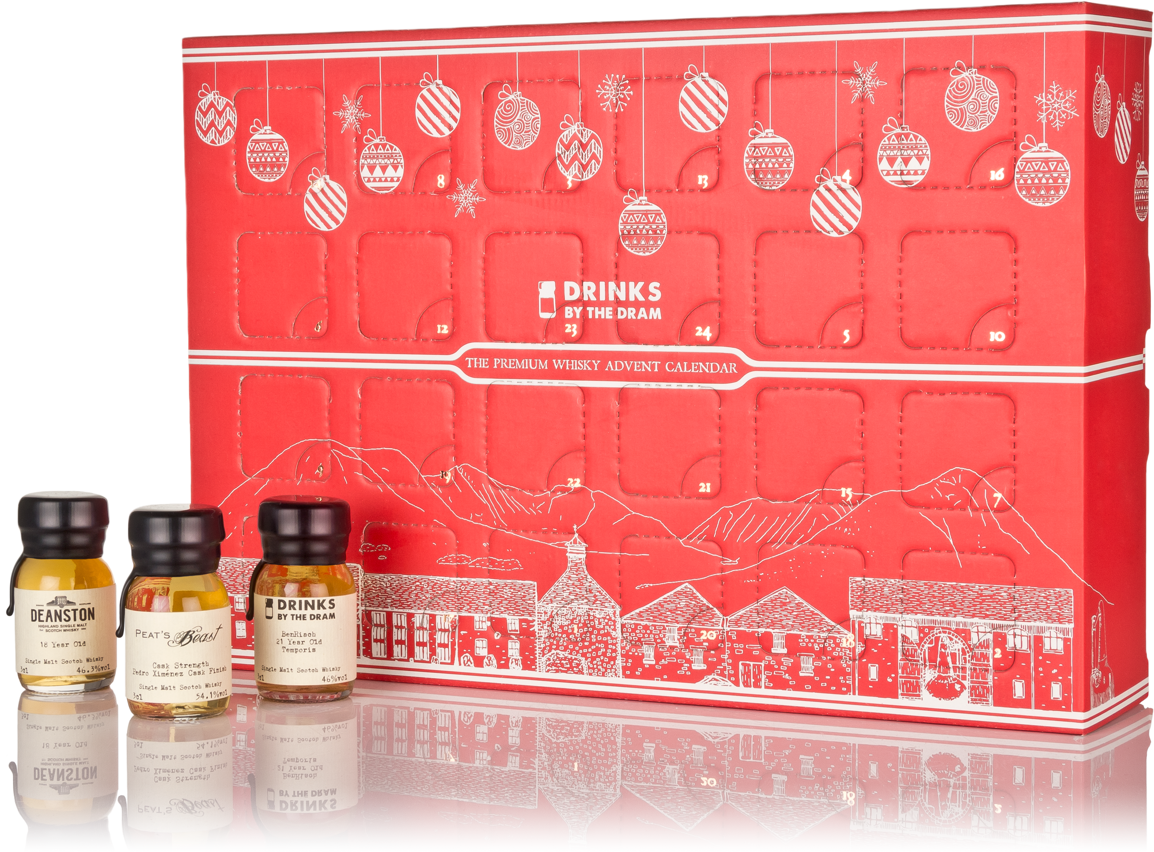 The Premium Whisky Advent Calendar Red (4176x3003), Png Download