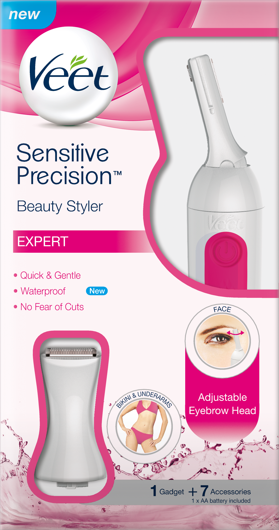Veet Sensitive Precision™ Beauty Styler Expert (1181x2244), Png Download