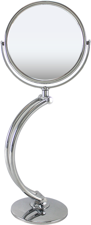 Chrome Standing Mirror 6\ (611x817), Png Download