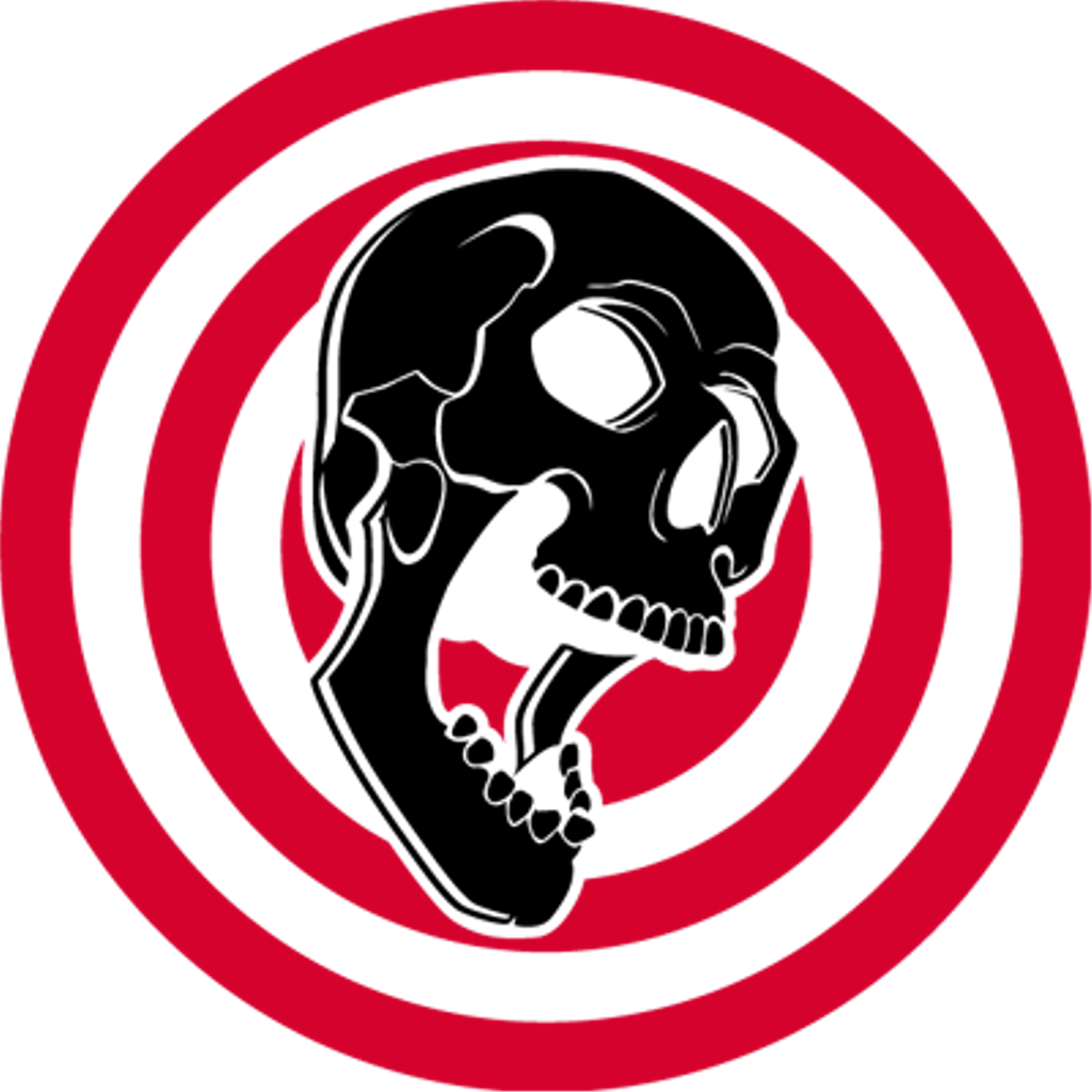 Peligro Warning Calavera Tiroalblanco Negro Cuidado (1024x1024), Png Download