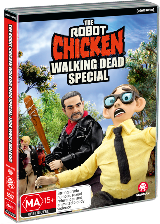 Robot Chicken Walking Dead Special (516x724), Png Download