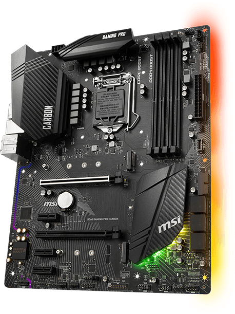 B360 Gaming Pro Carbon (600x620), Png Download
