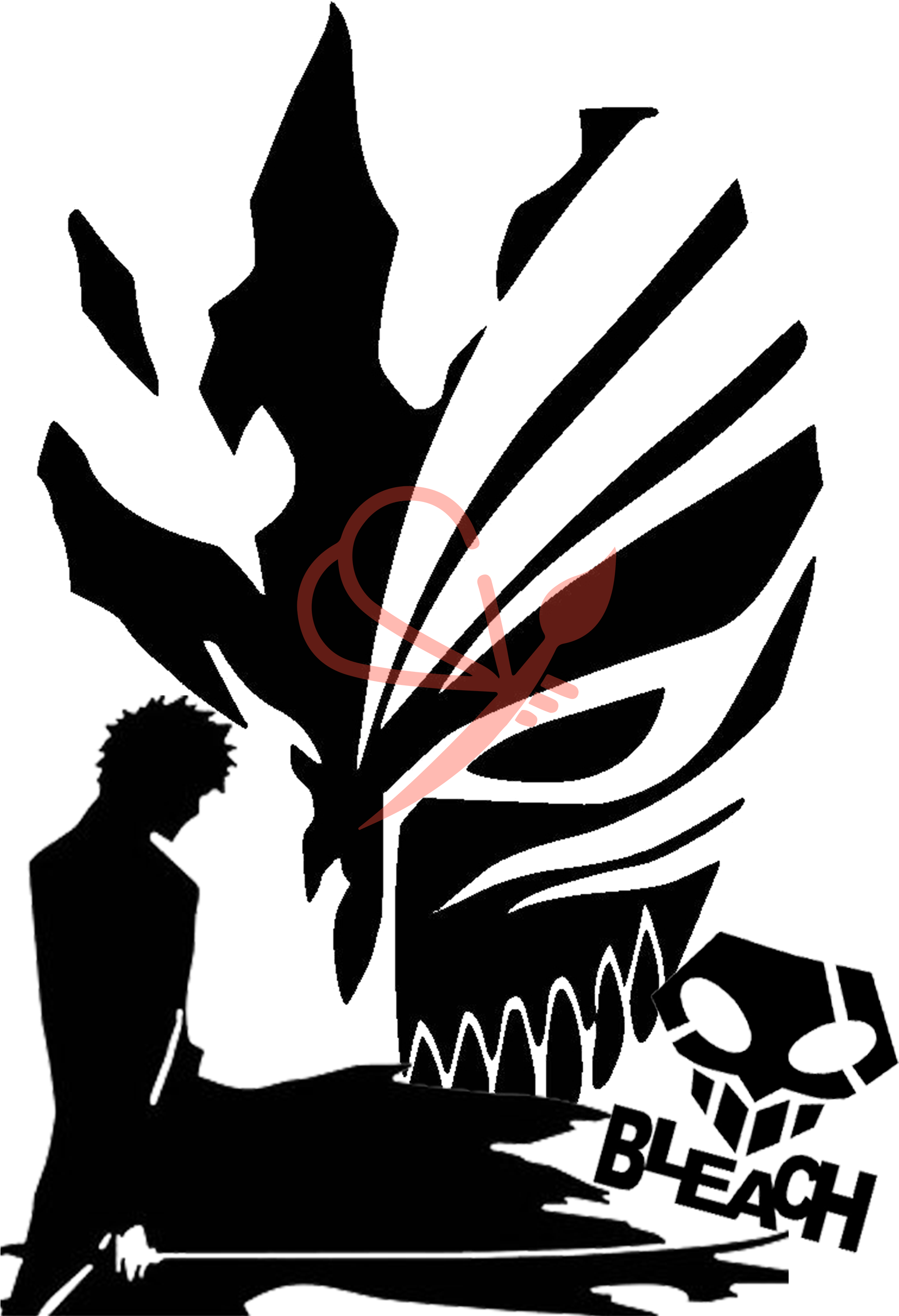 Camiseta De Ichigo Kurosaki De Bleach Harvest Tee Png (3000x3000), Png Download
