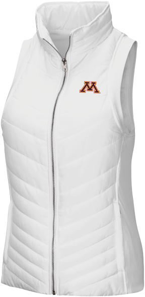 Colosseum Women's Minnesota M Chevron Quilted Vest (600x600), Png Download