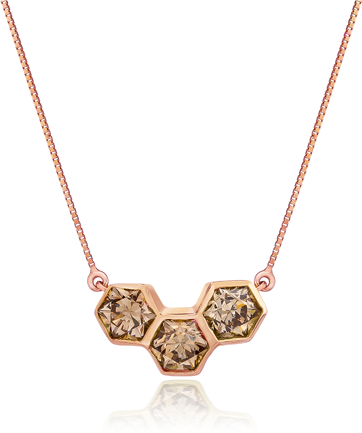 Golkonda Honeycomb Diamond Necklace (900x900), Png Download