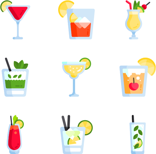 Cocktails (600x564), Png Download