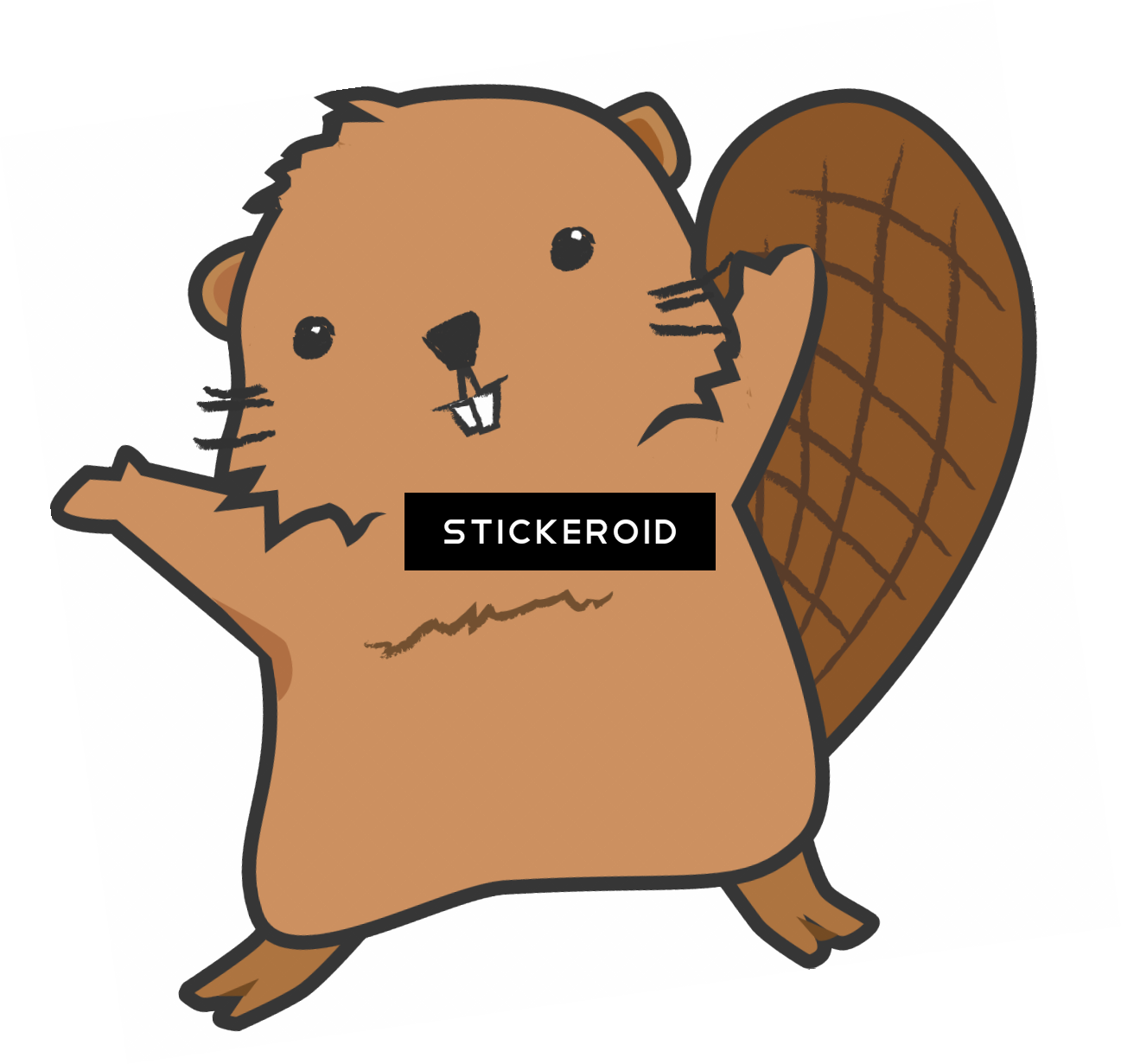 Beaver Animals (1297x1231), Png Download
