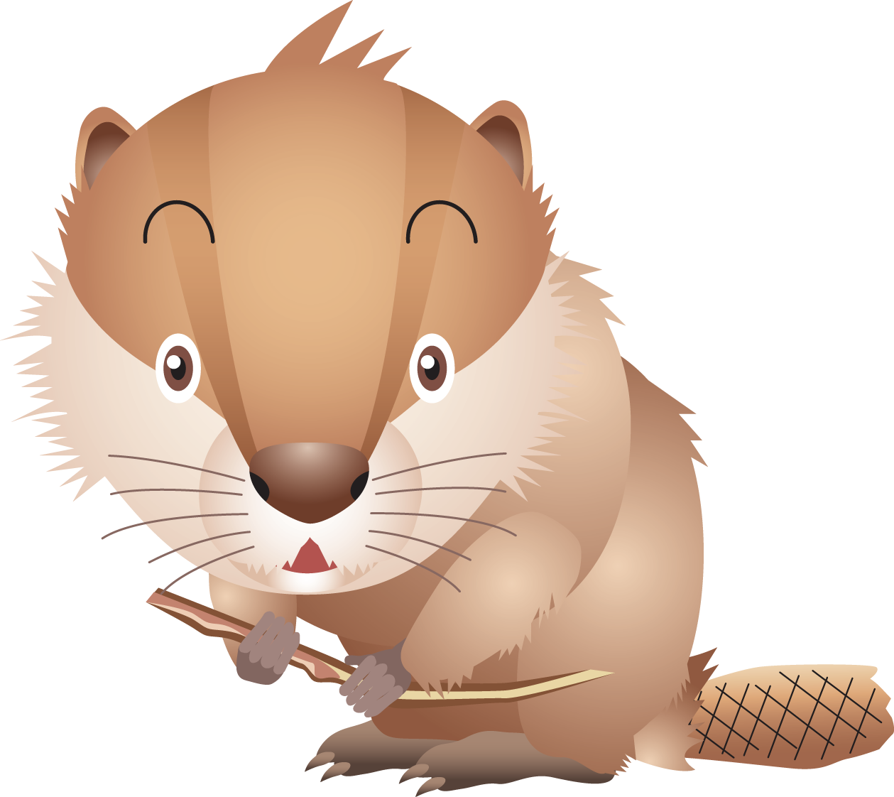 Beaver Png (1259x1122), Png Download