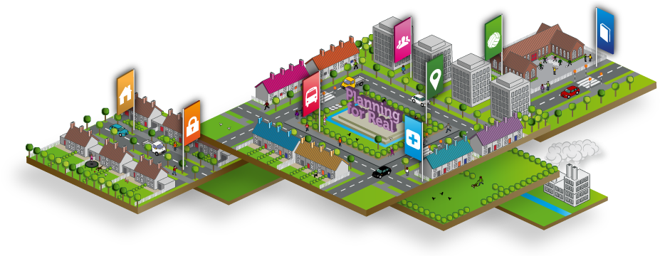 Town Png (948x359), Png Download