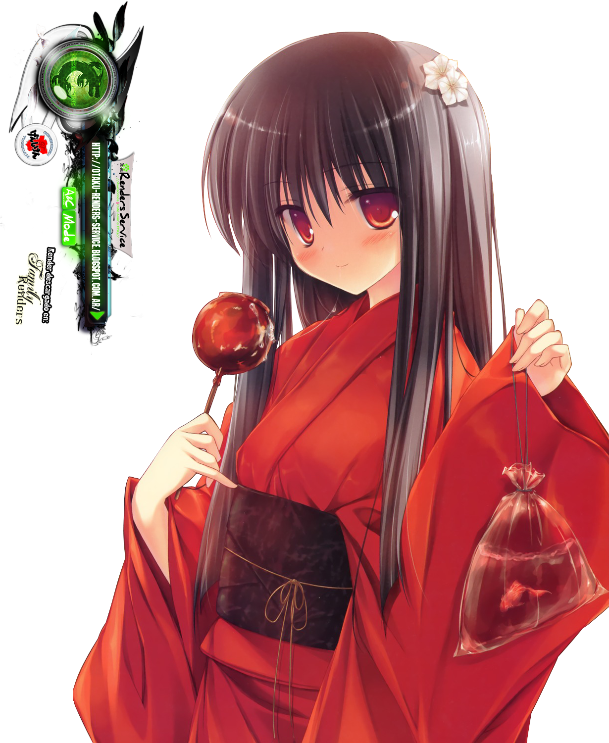 Anime Girl In Yukata No Robes Los Links De Las Imagenes (1244x1500), Png Download