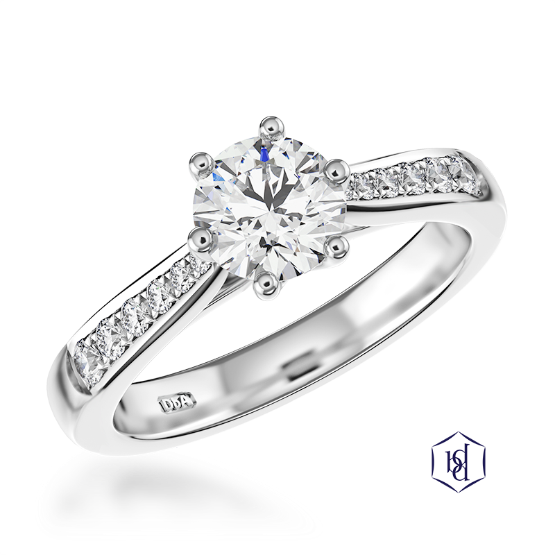 Memoire Tulip Engagement Ring, (800x800), Png Download