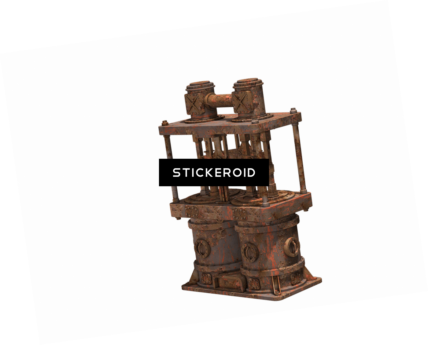 Machine Double Tubes (1400x1128), Png Download