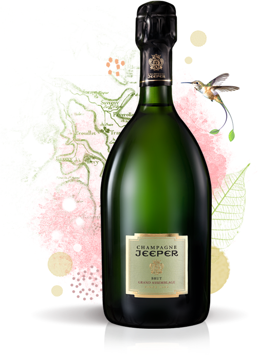 La Cuvée Grand Assemblage De Jeeper Est Un Champagne (518x704), Png Download