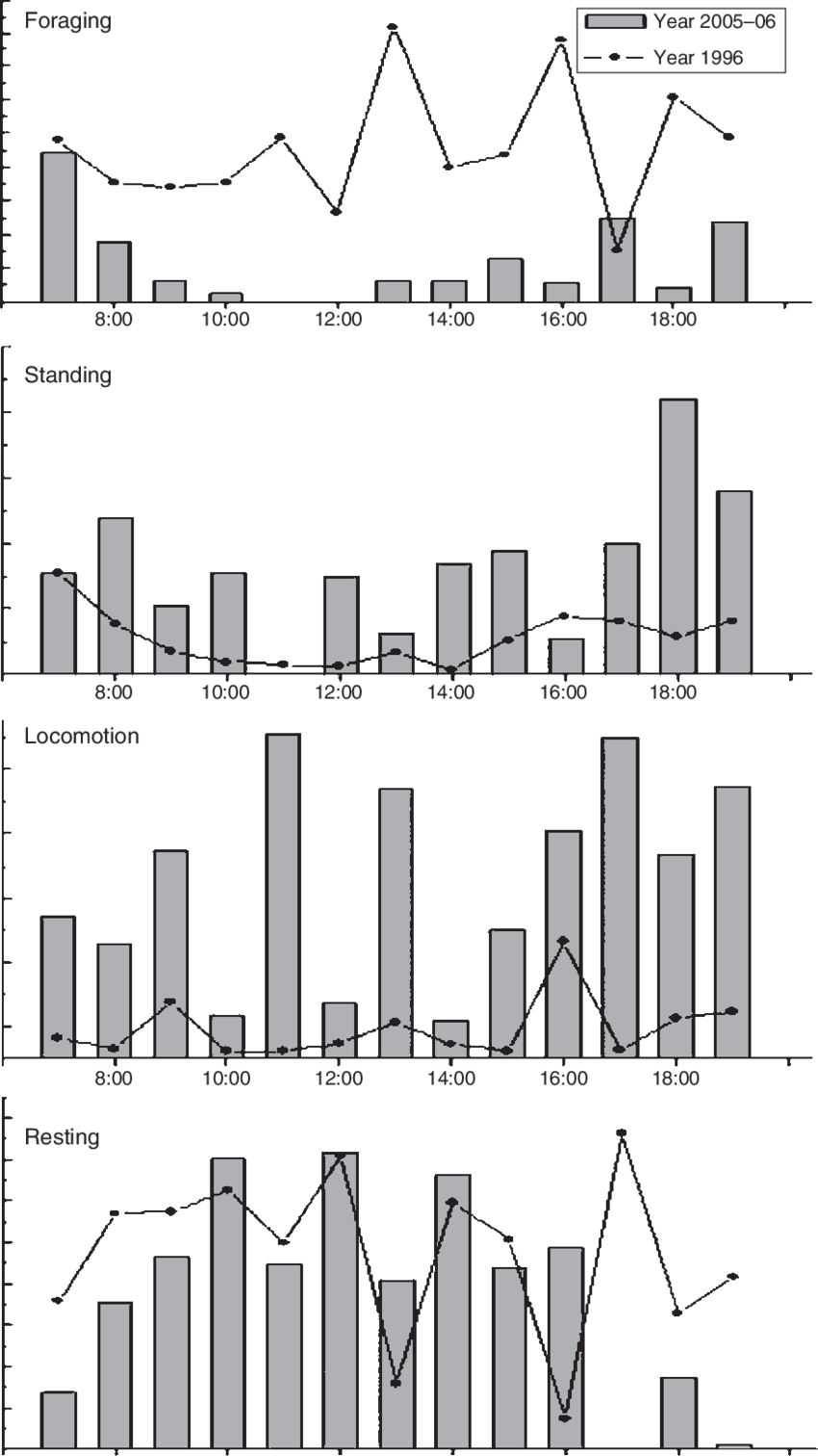 Comparison Of Activity Patterns Of Przewalski's Gazelle (850x1512), Png Download