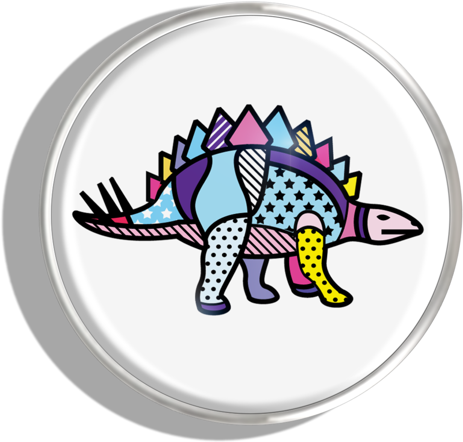 Stegosaurus - Phoebe James (1024x1024), Png Download