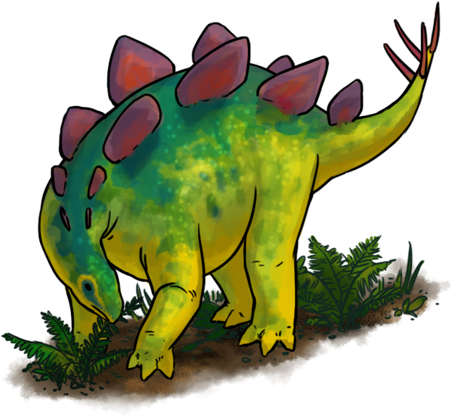 Stegosaurus (675x703), Png Download