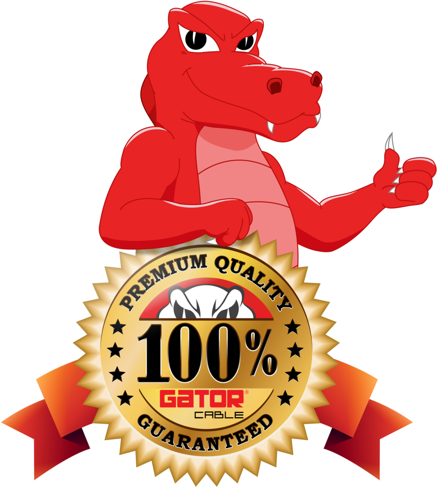 Photo Gator Cable Quality Seal With Gator (914x1024), Png Download