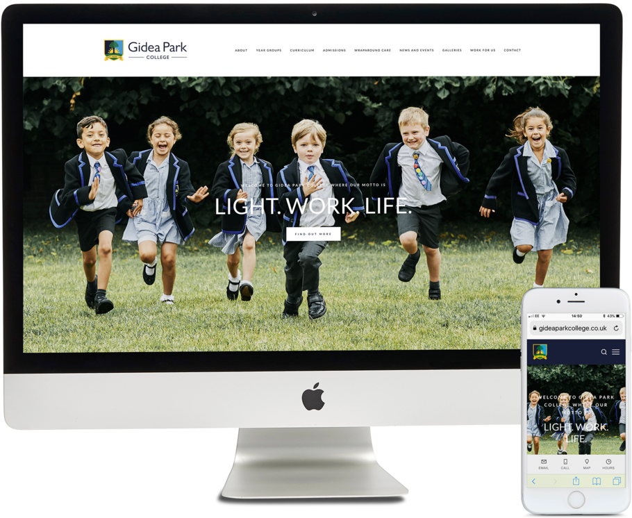 Gidea Park College Website Collage (1000x850), Png Download