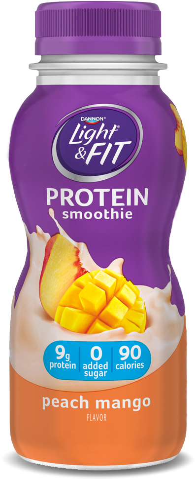 Lf Protein Smoothie Peach Mango (800x1500), Png Download