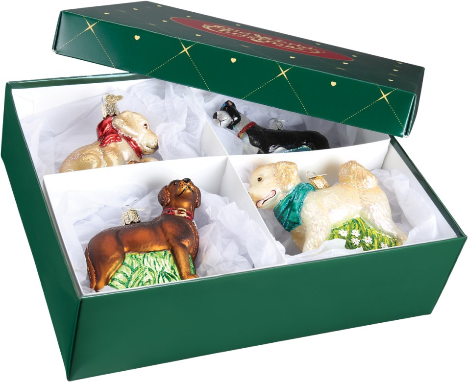 14039 Old World Christmas Gift Box With Lift Off Lid (1024x1024), Png Download