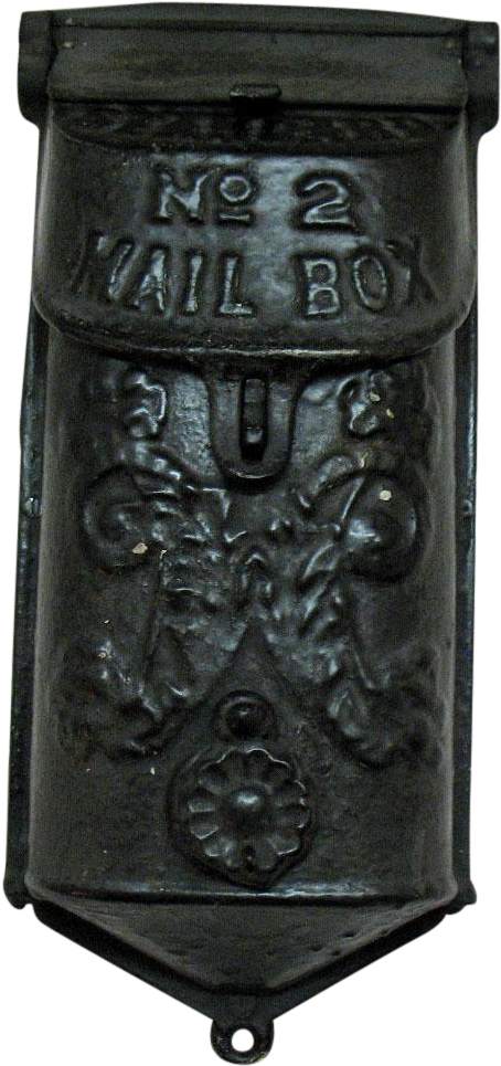 Standard Cast Iron Mailbox Early S Very (964x964), Png Download